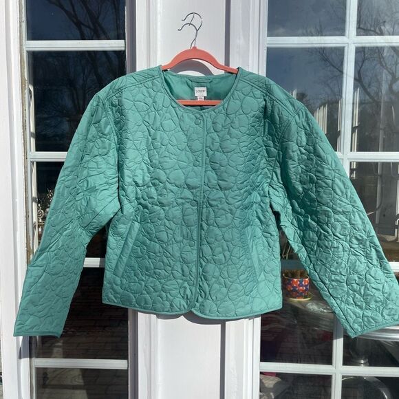 J Crew Quilted Heart Jacket NWT - Picture 10 of 13